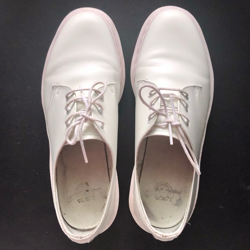White mono 1461 Dr. Martens